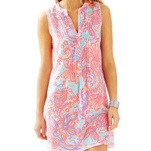 Lilly Pulitzer Sarasota Tunic Dress in Pink Pout Too Much Bubbly Size XS